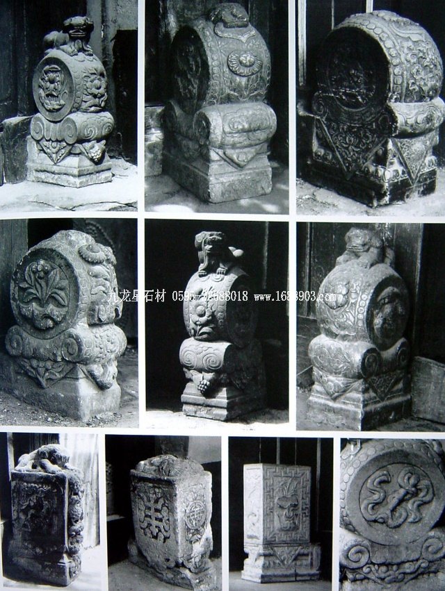 中國石雕建筑構件——石欄桿枕石析